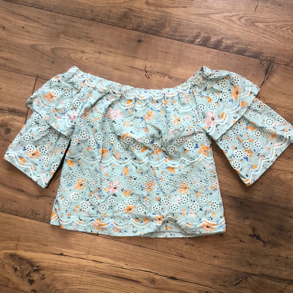Anthropologie off the shoulder top
